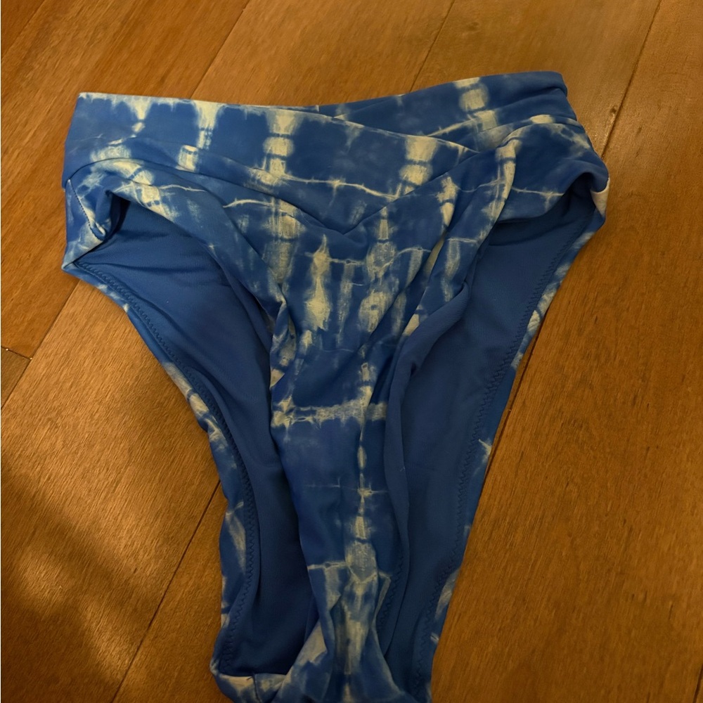 Blue Tie-Dye Bikini Bottom